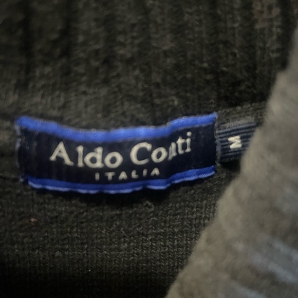 Men's black  Sweater Aldo Conti Italia size M - Picture 3 of 7